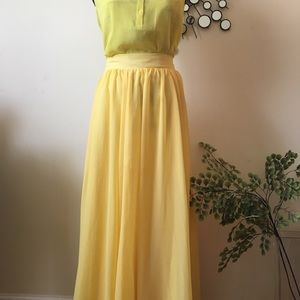 NY&C yellow maxi skirt